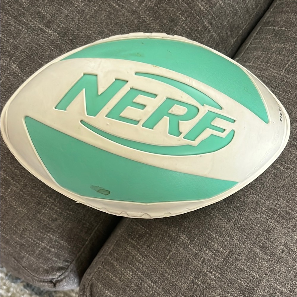 Nerf Teal and White Football